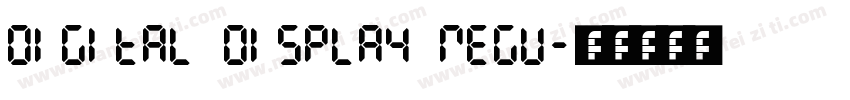 Digital Display Regu字体转换